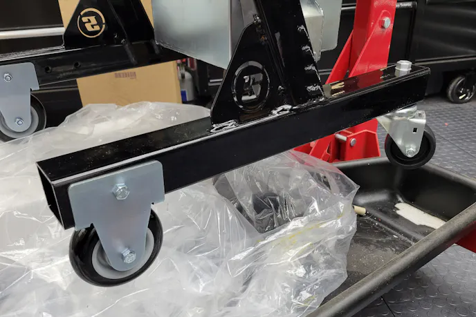 Speedway Motors BlockDock engine cradle wheels