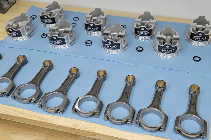 2618 pistons and stock rods
