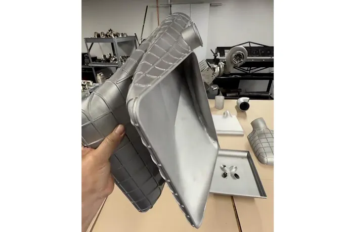 a 3D-printed intake component